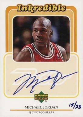 1999 Upper Deck Retro Inkredible Michael Jordan #MJ Basketball Card