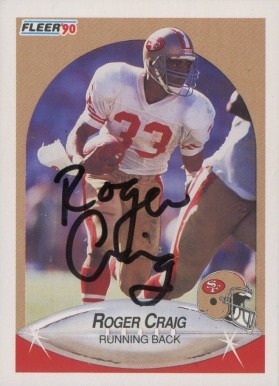 1990 Fleer Roger Craig #5 Football Card