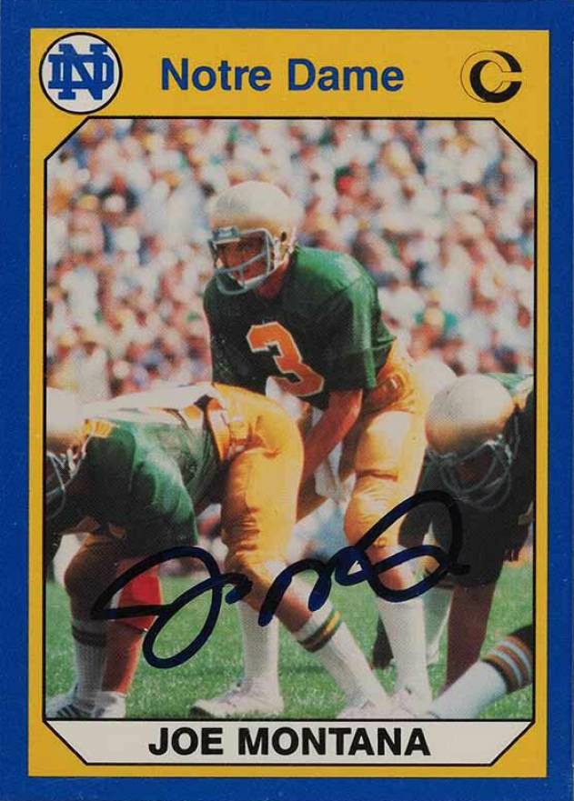 1990 Notre Dame 200 Collegiate Collection Joe Montana #1 Football Card
