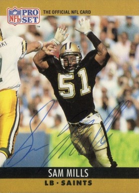 Jeff Alm Autographed 1990 Pro Set Rookie Card #710 Houston Oilers Beckett  BAS #10739216 - Mill Creek Sports