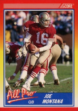 1990 Score Joe Montana #582 Football Card