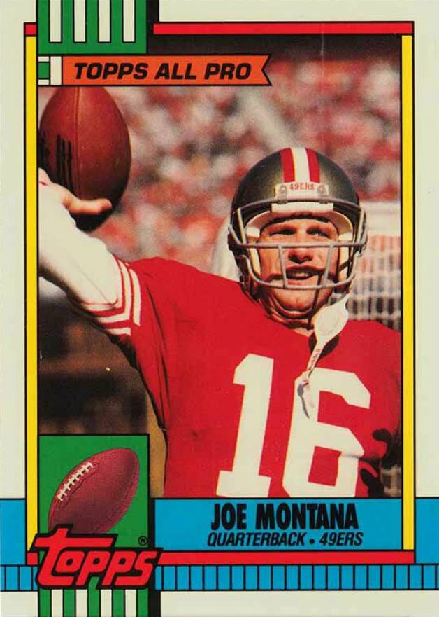 1990 Topps Tiffany Joe Montana #13 Football Card
