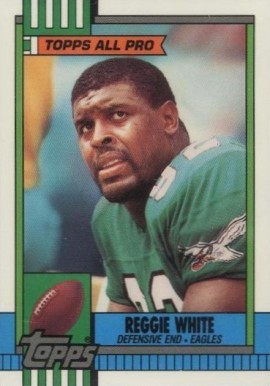 1990 Topps Tiffany Reggie White #86 Football Card