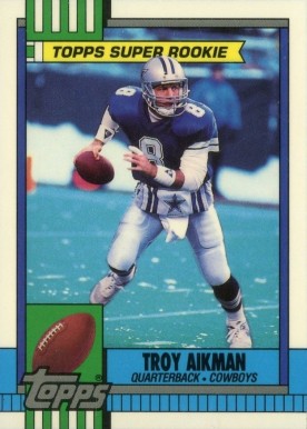 1990 Topps Tiffany Troy Aikman #482 Football Card