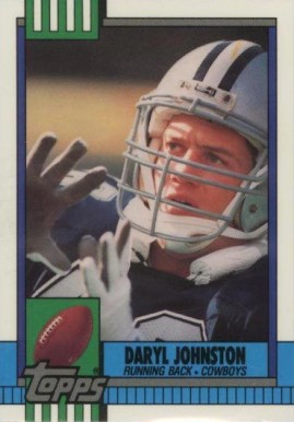 1990 Topps Tiffany Daryl Johnston #489 Football Card