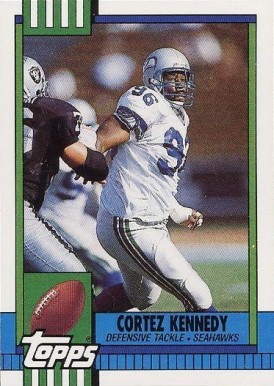 1990 Topps Traded Cortez Kennedy #44T Football Card