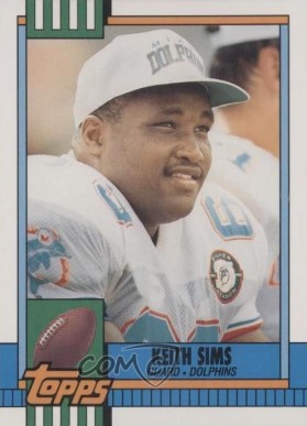 1990 Topps Traded Keith Sims #113T Football Card