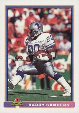1991 Bowman Football Barry Sanders #153 Football Card