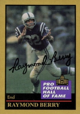 1991 ENOR Pro Football HOF Raymond Berry #11 Football Card