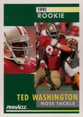 1991 Pinnacle Ted Washington #319 Football Card