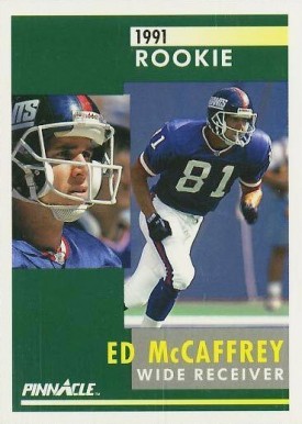 1991 Pinnacle Ed McCaffrey #322 Football Card