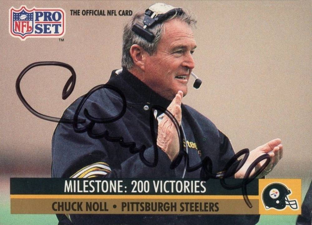 1991 Pro Set Chuck Noll #23 Football Card