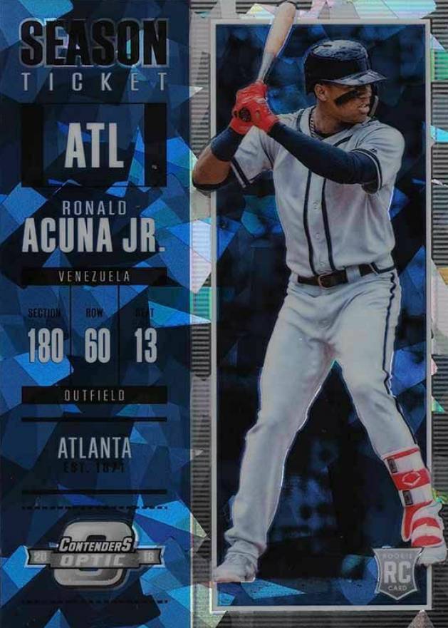 2018 Panini Chronicles Contenders Optic Ronald Acuna Jr. #4 Baseball Card