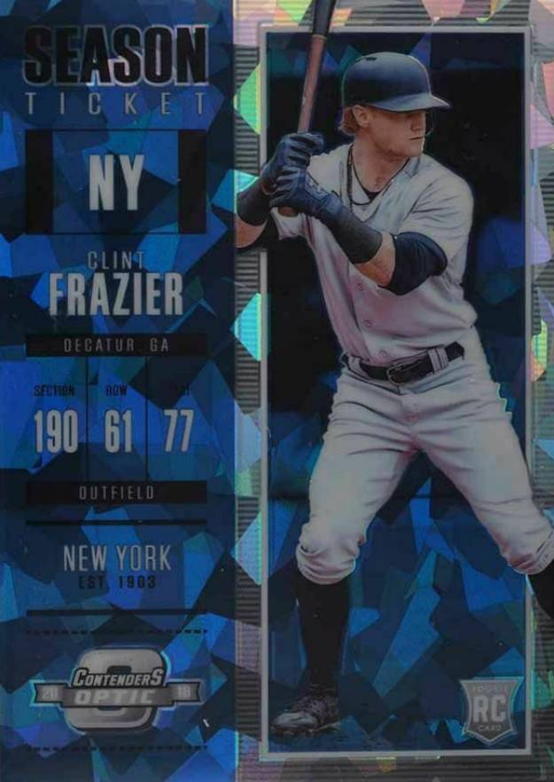 2018 Panini Chronicles Contenders Optic Clint Frazier #3 Baseball Card