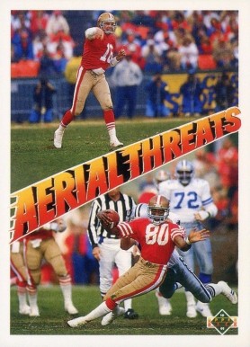 1991 Upper Deck Jerry Rice/Joe Montana #35 Football Card