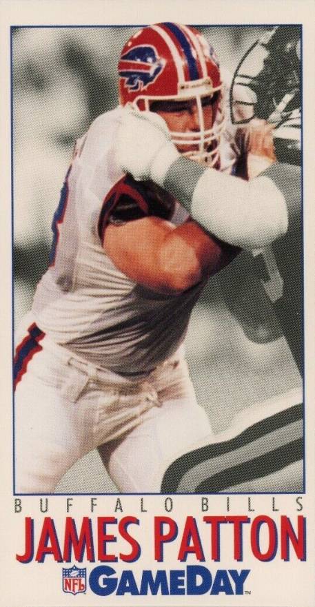 1992 Fleer GameDay James Patton #33 Football Card