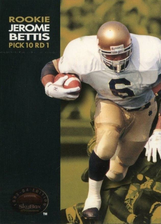 1993 Skybox Premium Jerome Bettis #62 Football Card