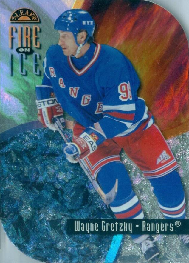 1997 Leaf Fire on Ice Wayne Gretzky #1 Hockey Card