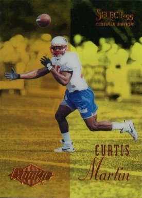 1995 Select Certified Curtis Martin #117 Football Card