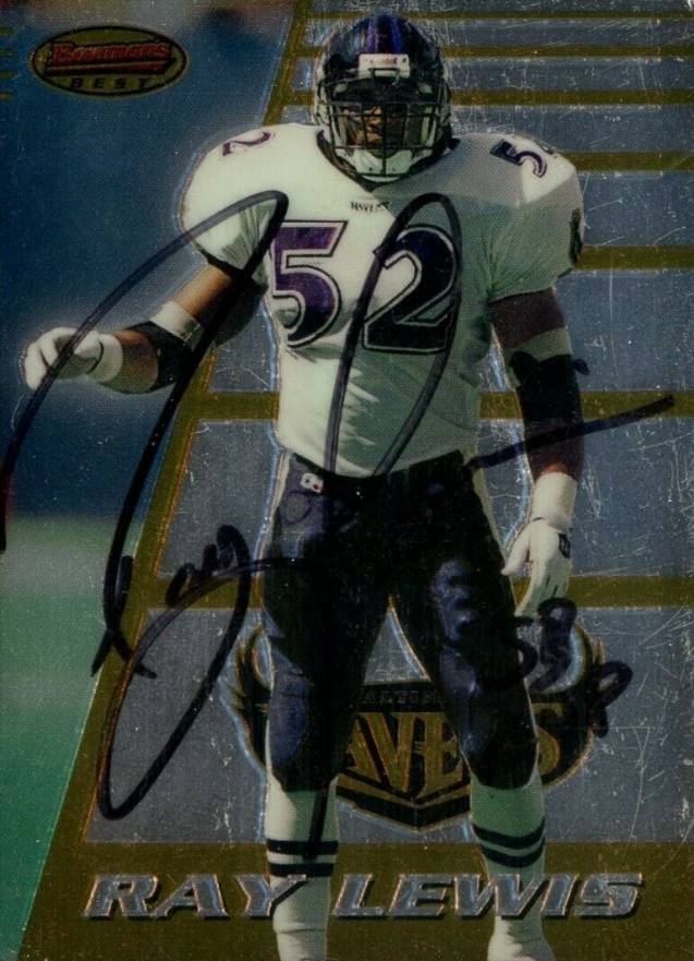 1996 Bowman's Best Ray Lewis #164 Football Card