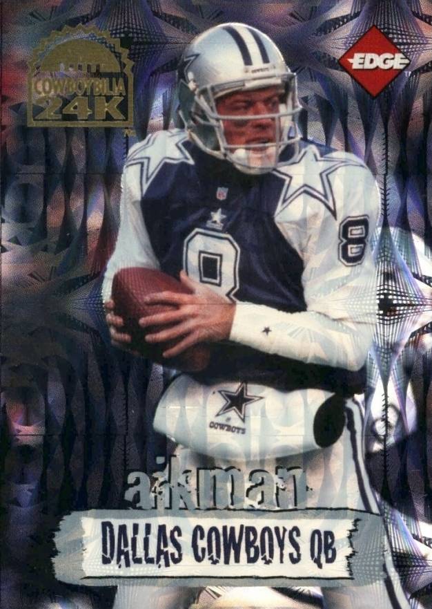 1996 Collector's Edge Cowboys 24K Troy Aikman #CB57 Football Card