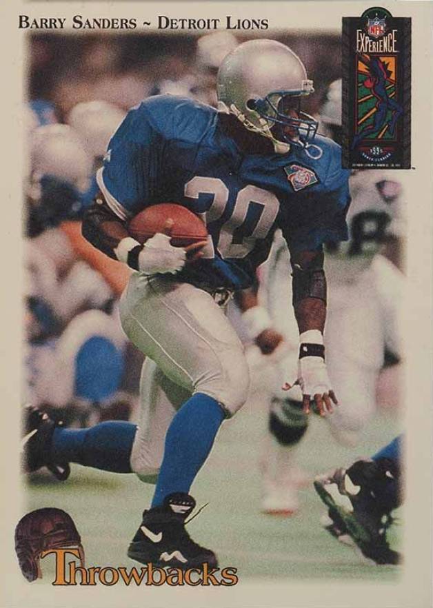 1995 Classic NFL Experience Throwbacks Barry Sanders #T9 Football Card