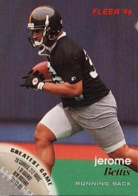 1996 Fleer Jerome Bettis #109 Football Card