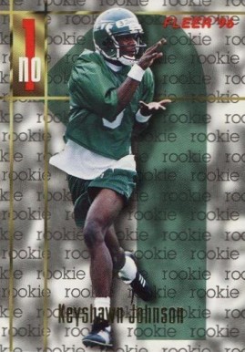1996 Fleer Keyshawn Johnson #161 Football Card