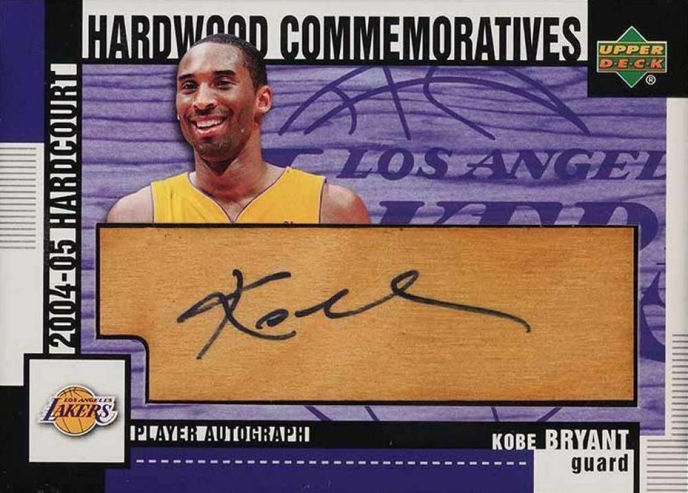 2004  Upper Deck Hardcourt Clear Commemorative Autographs Kobe Bryant #HCCKB Basketball Card
