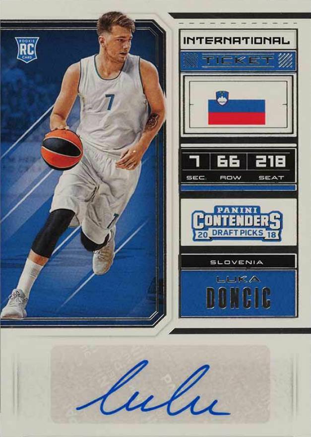 2018 Panini Contenders Draft Picks Luka Doncic #126 Basketball Card