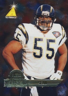 1996 Pinnacle Super Bowl Card Show Junior Seau #14 Football Card