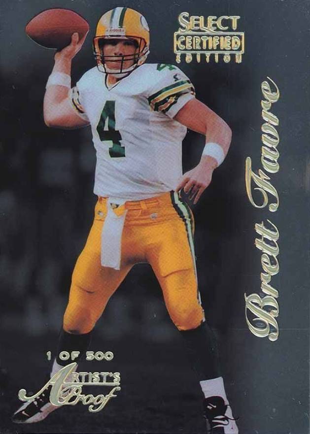 1996 Select Certified Brett Favre #85 Football Card