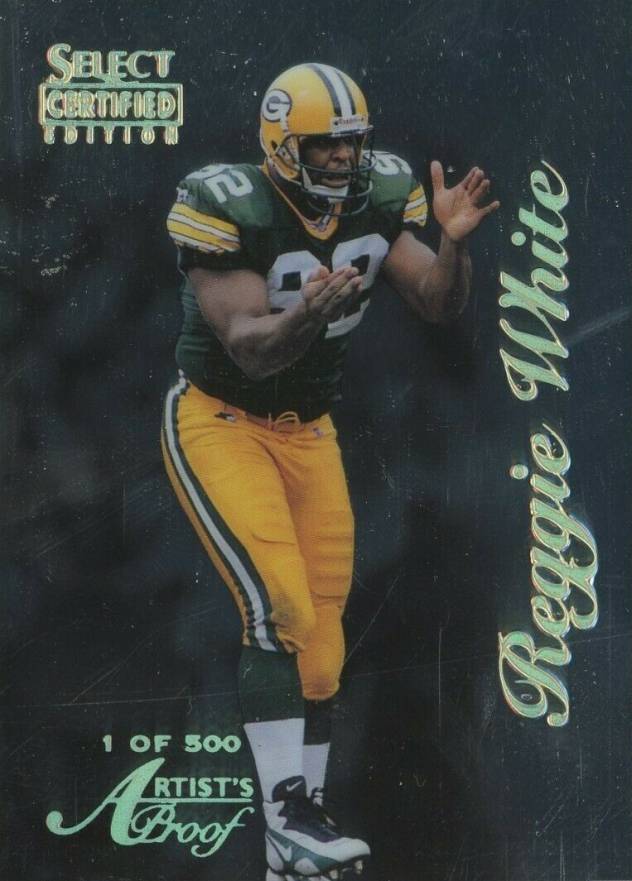 1996 Select Certified Reggie White #4 Football Card