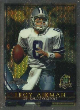 1996 Topps Chrome Troy Aikman #1 Football Card