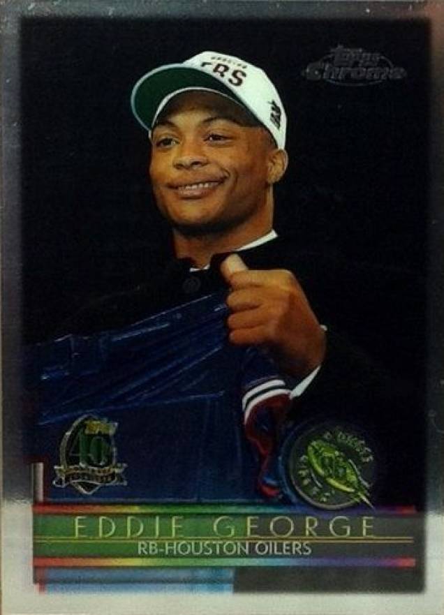 1996 Topps Chrome Eddie George #162 Football Card