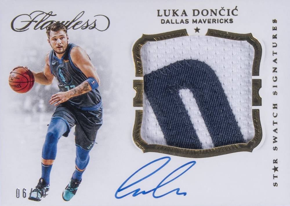 2018 Panini Flawless Star Swatch Signatures Luka Doncic #SSLDC Basketball Card