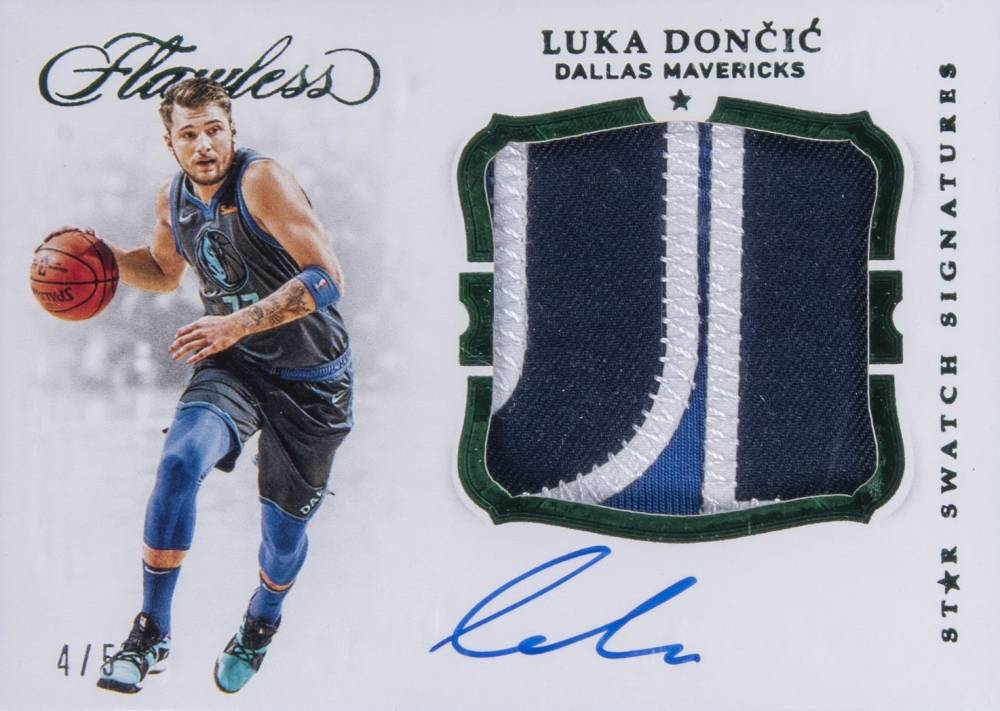 2018 Panini Flawless Star Swatch Signatures Luka Doncic #SSLDC Basketball Card