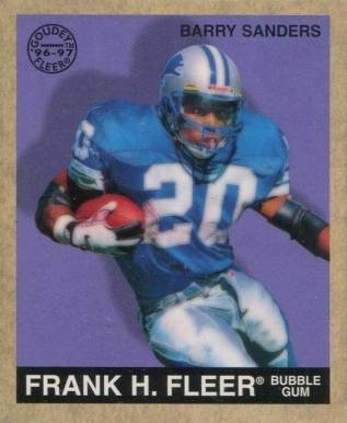1997 Fleer Goudey Barry Sanders #102 Football Card