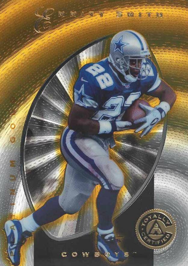 1997 Pinnacle Totally Certified Emmitt Smith #1 Football Card