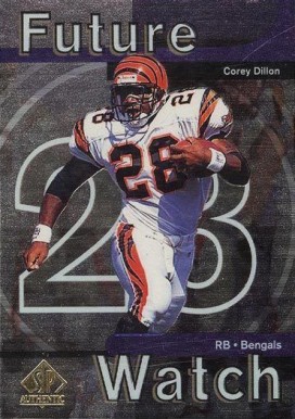1997 SP Authentic Corey Dillon #25 Football Card