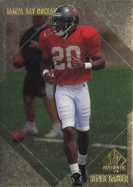1997 SP Authentic Ronde Barber #186 Football Card