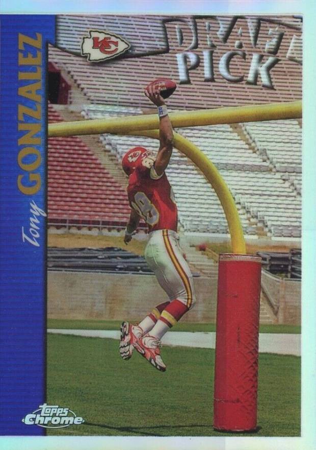 1997 Topps Chrome Tony Gonzalez #24 Football Card