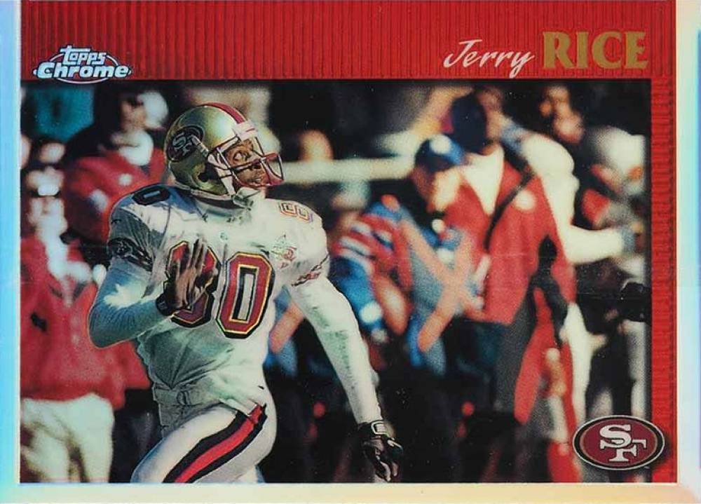 1997 Topps Chrome Jerry Rice #114 Football Card