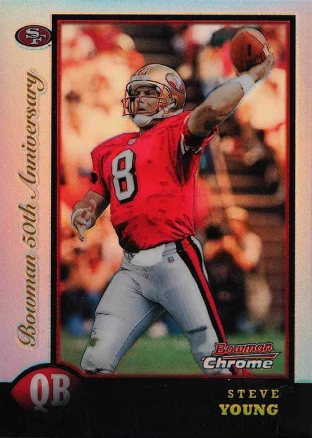 1998 Bowman Chrome Steve Young #115 Football Card