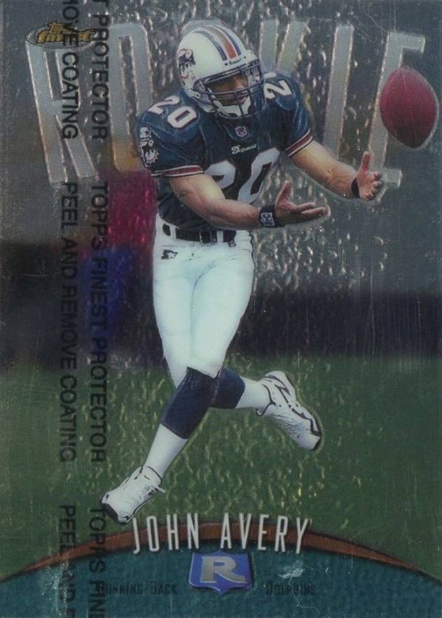 1998 Finest John Avery #137 Football Card