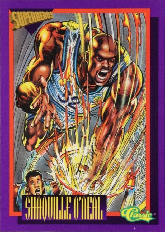 1993 Classic Superheroes Shaquille O'Neal #1 Basketball Card