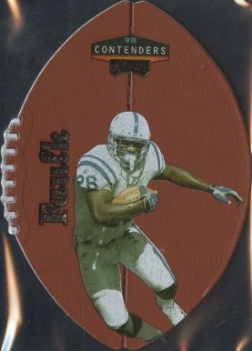 1998 Playoff Contenders Leather Marshall Faulk #35 Football Card