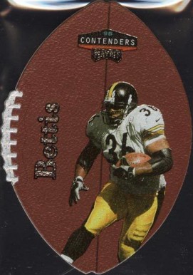 1998 Playoff Contenders Leather Jerome Bettis #72 Football Card