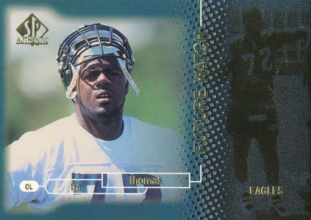 1998 SP Authentic Tra Thomas #24 Football Card