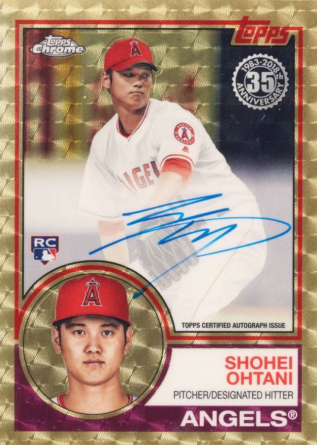 2018 Topps Chrome 1983 Topps Autographs Shohei Ohtani #SO Baseball Card